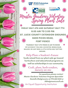 flyer image for the St. Lucie MGVs Spring Plant Sale