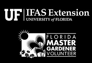 UF/IFAS Master Gardener logo stacked white small