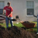 St. Matthews volunteer breaking ground on garden